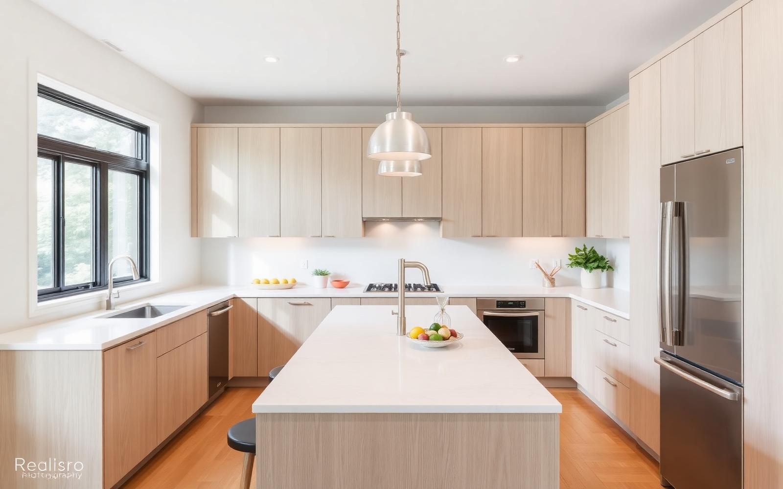 Completed modern kitchen renovation